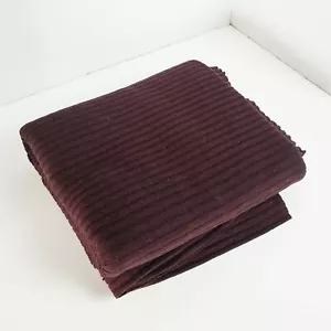 Vintage Polyester Jersey Knit Fabric sewing quilting clothing Brown 74x62 - Picture 1 of 5