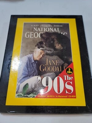 National Geographic The '90s Widows 98/95/3.1 & Macintosh 3 CD-Roms New Sealed - Image 1 of 4