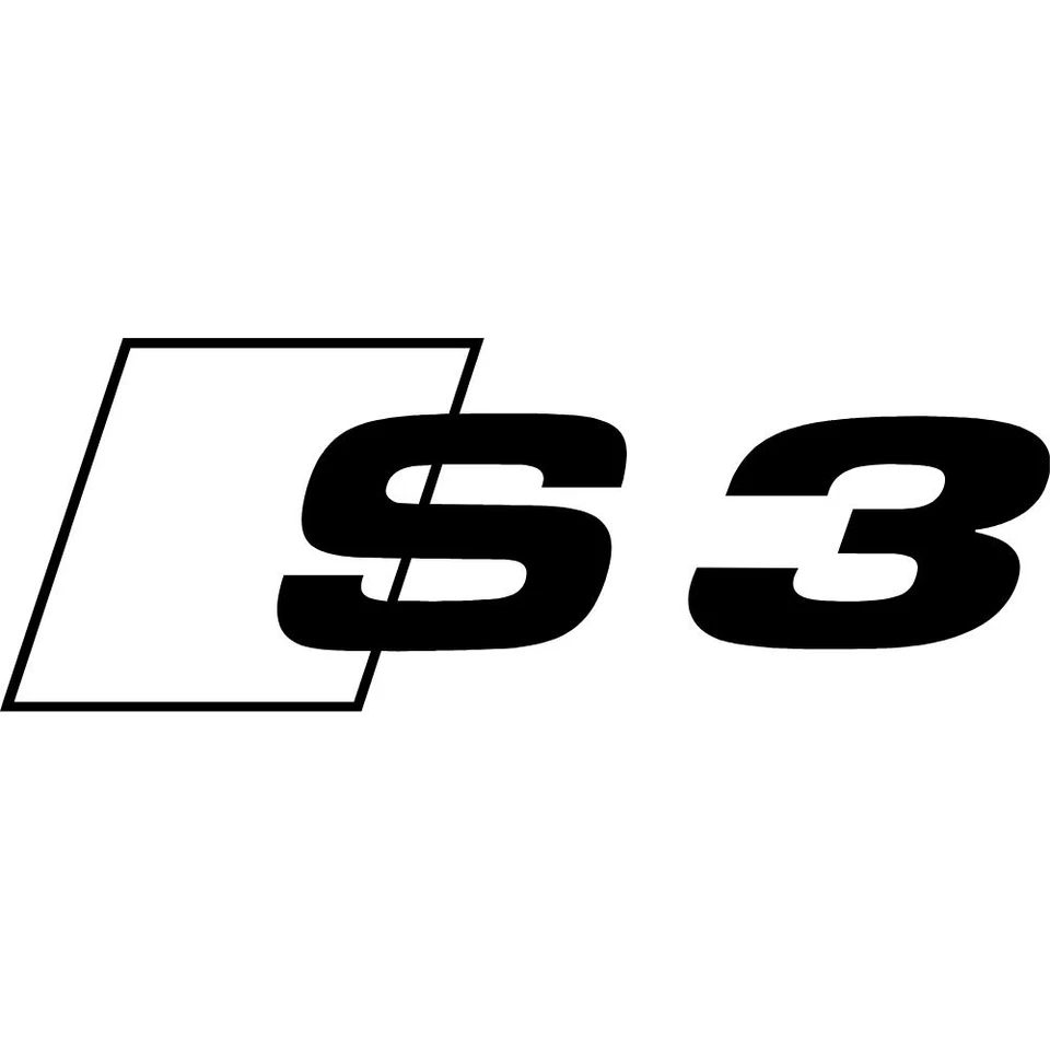Audi S3 Vinyl Decal Car Window Tumbler Laptop Mirror Bike Flask - Image 1 of 1