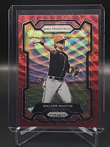2024 Prizm Baseball Walker Martin #45 Ruby Wave Prizm San Francisco Giants  - Imagen 1 de 2