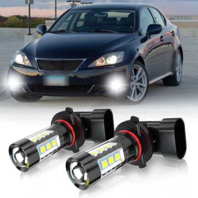 For Lexus IS250 IS350 2006 2007 2008 2009 2010 LED Fog Light Bulb 6K White 9006 - Image 1 of 4