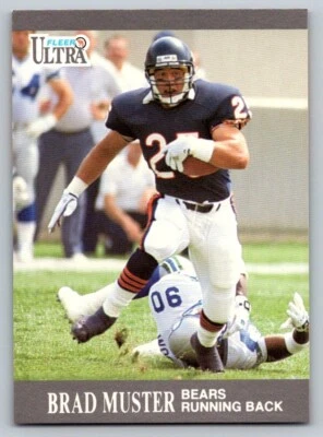 1991 Fleer Ultra Football Brad Muster #158 - Image 1 of 2