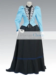 Vintage Victorian Edwardian 1890s 1900s Dress Suit Gown Reenactment Theater 801 - Picture 1 of 6