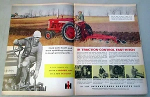 1958 International Farmall 450 Tractor Original Color Print Ad - Picture 1 of 1