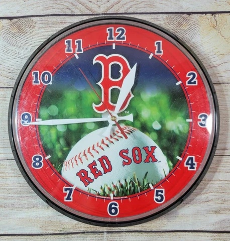 MLB Boston Red Sox 12.75" Wall Clock Wincraft / MLBP 2014   WORKING Cover