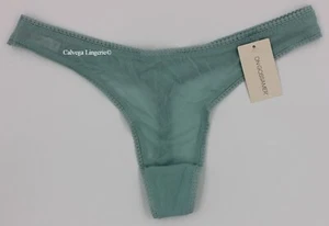 NWT OnGossamer 3512 "Hip G" Low Rise Mesh Thong, Light Teal, L/XL - Picture 1 of 5