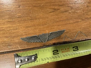 ORIGINAL WWII US STERLING CPT ENLISTED RESERVE BY DANCRAFT PIN BADGE - Picture 1 of 2