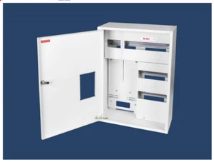 Sicherungskasten Zählerschrank Verteilerkasten 1-3 Ph +36 Sicherungen m. Fenster - Bild 1 von 5