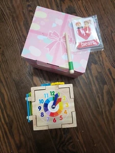 New Wooden Activity Cube 18 Month Baby Toy, Clock, Xylophone, Gears, Blocks - Picture 1 of 3