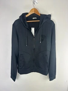 New with CLG Authentic Versace Col V800698 Black Full Zip Hoodie Size XL - Picture 1 of 5