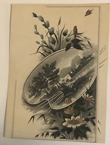 Island On A Painting Canvas Victorian Trade Card Worchester Custom Laundr VTC 5 - Picture 1 of 2