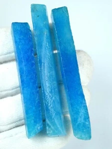 Brasilianischer 180 Kt. +/3 Stck. Aqua Blau Aquamarin Edelstein Scheibe Grob Posten - Bild 1 von 5
