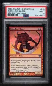 2003 Magic: The Gathering - 8th Edition Foil Ridgeline Rager #215 PSA 9 MINT 2k3