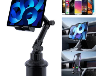 Car Mount Car Cup Holder Phone Stand For 4.7-12.9" iPhone iPad Tablet Universal - Image 1 of 4
