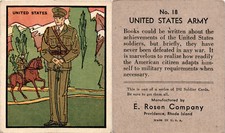 R139 E. Rosen, Soldier Cards, 1932, #18 United States Army