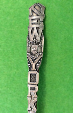RARE! Large NEW YORK Letters Excelsior Sterling 5.8" Souvenir Spoon 20.5g Watson