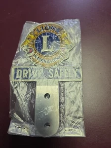 Lions Club International Car Grill Emblem License Plate Topper Color Pop Unused - Picture 1 of 4