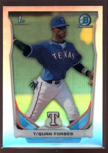 TI'QUAN FORBES TEXAS RANGERS ROOKIE REFRACTOR RC SP 2014 BOWMAN CHROME DRAFT #56 - Picture 1 of 1