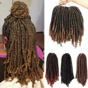 Mega THICK Jumpy Spring Twist Braiding Braids Hair Extension Natural As Human US - Picture 1 of 23