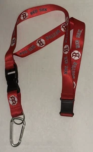 Major League Baseball Boston Red Sox Logo Ticket Lanyard Keychain Caribeaner 24" - Picture 1 of 6