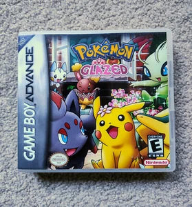 Pokemon Glazed For Nintendo GameBoy Advance GBA Cartridge & Case - Picture 1 of 7