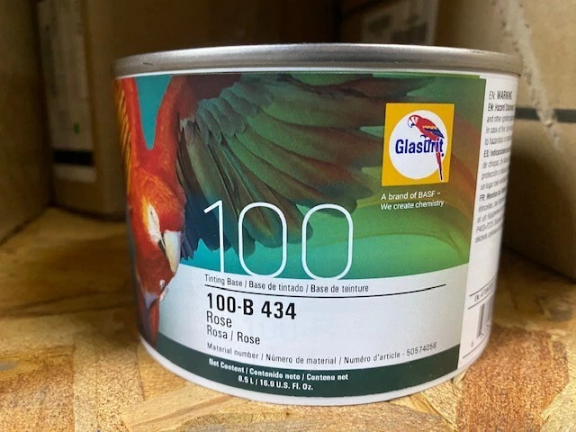 Base de tintado Glasurit 100-B-434, rosa, 0,5 L / 16,9 oz EXP 10/15/2027 Foto 1 de 1