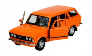 Fiat 125p Kombi Italian/Polish Car Model Orange Diecast 1:34-1:39 Scale Welly - Picture 1 of 4