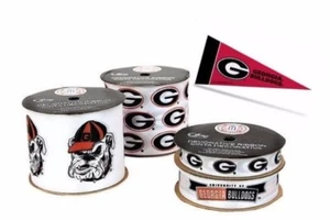 Georgia Bulldogs Licensed Ribbons & Mini Pennants - Picture 1 of 15