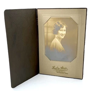 Antique Cabinet Card Photo Pretty Young Woman Wealthy Girl Pearls Waterbury CT - Picture 1 of 6