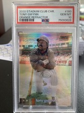 2020 Stadium Club Chrome Tony Gwynn Orange Refractor /25 #160 Padres PSA 10 POP1