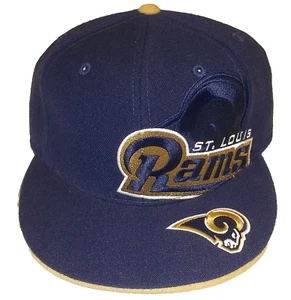 St. Louis Rams Flat Brim Fitted Reebok Hat - Picture 1 of 2