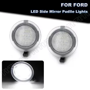 LED Side Mirror Puddle Lights For Ford F150 Edge Explorer Expedition Taurus Flex - Picture 1 of 9