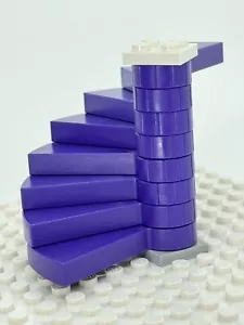 LEGO Purple spiral round Stairs staircase Castle Mansion - Picture 1 of 2