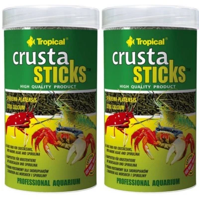2 x Tropical Crusta Sticks 250 ml alimento para camarones y cangrejos crustáceos