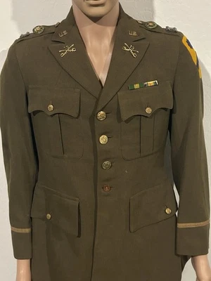 原装美国陆军 M1926 战间骑兵队长束腰外衣带墨西哥服役 — 第 1/4 张图片