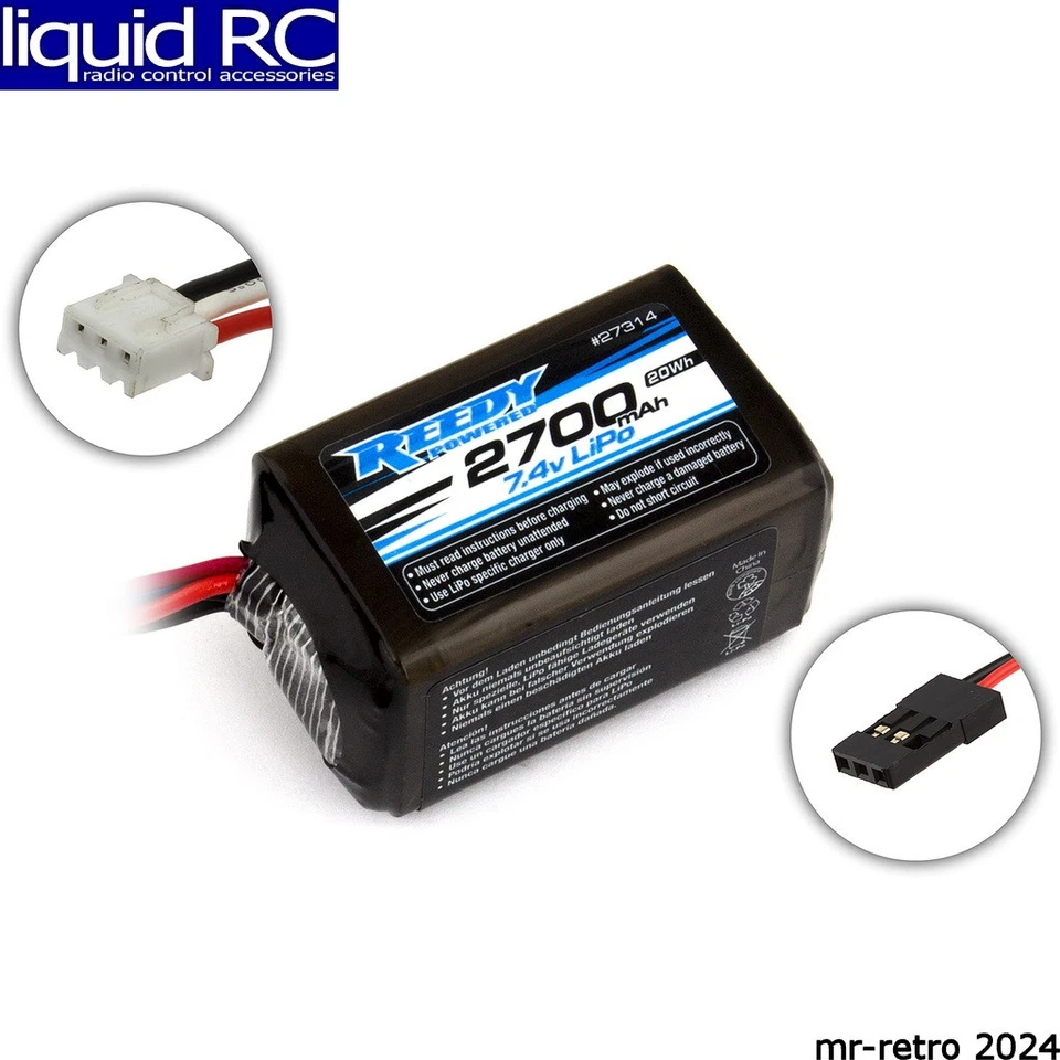 Associated 27314 Reedy LiPo Pro RX 2700mAH 7.4V Hump - Image 1 of 1