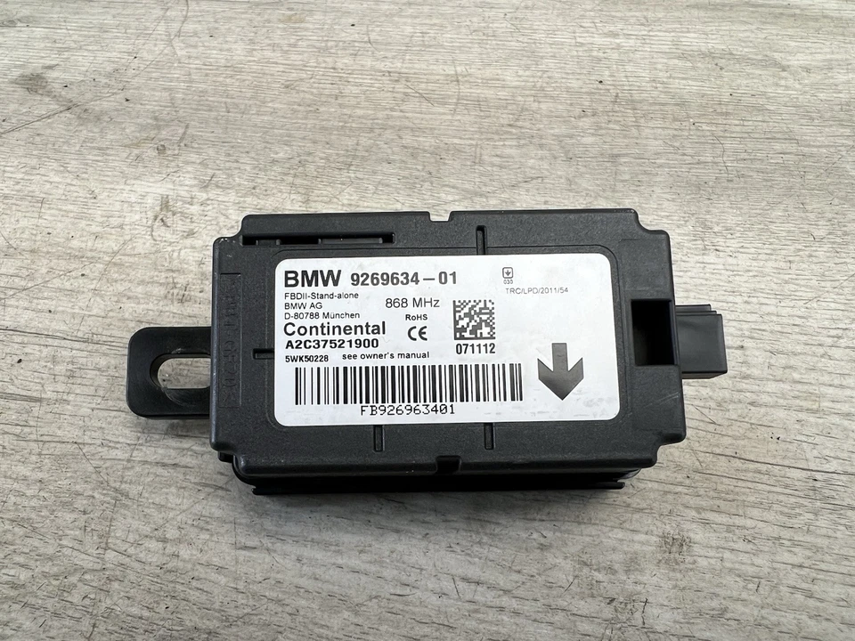 MÓDULO MANDO A DISTANCIA BMW SERIE 1 2 3 4 X1 X5 X6 MODELOS FXX 9269634 Foto 1 de 3