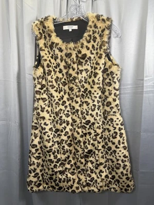 Vestido Crosby by Mollie Burch Mujer Pequeño Leopardo Imitación Piel Sin Mangas Animal Foto 1 de 4