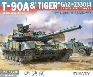 SUYATA 002 T-90A MAIN BATTLE TANK & (TIGER) GAZ-233014 ARMOURED VEHICLE 1/48 - Bild 1 von 1