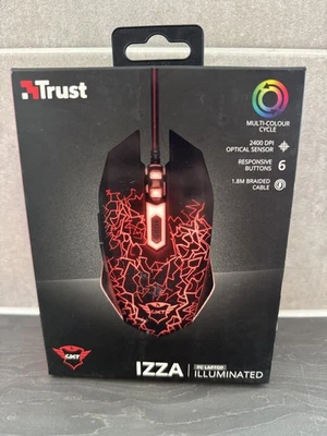 Trust Izza Gaming Mouse GXT105  Illuminated LED Mouse - Image 1 of 4