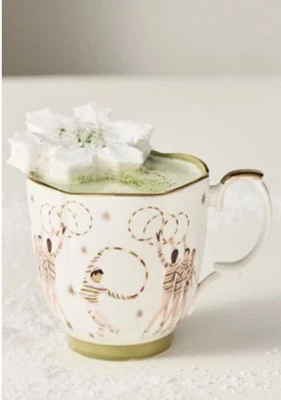 Anthropologie New York City Ballet Mug Nutcracker  Candy Canes New - Image 1 of 4