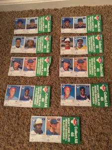 Vintage 1987 Kraft MLB Home Plate Heroes 9 Hand Cut Panels Lot (18 Cards) - Picture 1 of 7