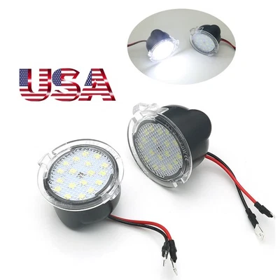 2PC For Ford F150 Edge 2009-14 LED Side View Under Mirror Puddle Light Indicator Foto 1 de 4