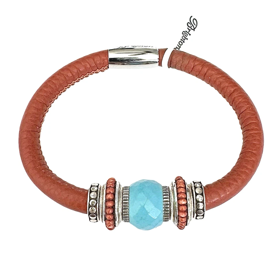 BRIGHTON Brown WOODSTOCK Charm Bracelet w/ Southwest Theme BEAD & SPACERS NWT - Image 1 of 1