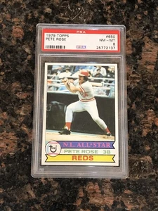 1979 Topps Pete Rose #650 Baseball Card PSA 8 - Picture 1 of 2