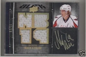 NICKLAS BACKSTROM BLACK HKY 09-10 AUTO/JERSEY CARD  - Picture 1 of 1