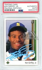 Ken Griffey Jr 1989 Upper Deck Autograph RC Rookie Card #1 PSA/DNA (Light Blue)