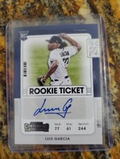 2021 Panini Contenders Luis Garcia Rookie Ticket Auto 
