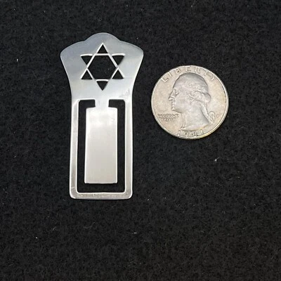 RETIRED James Avery Sterling Silver "Star of David Bookmark" Book Mark HTF RARE Foto 1 de 4