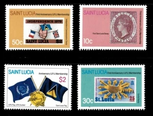St. Lucia 1981 - Anniversario adesione UPU - Set di 4v - Scott 578-71 - nuovo di zecca - Foto 1 di 1